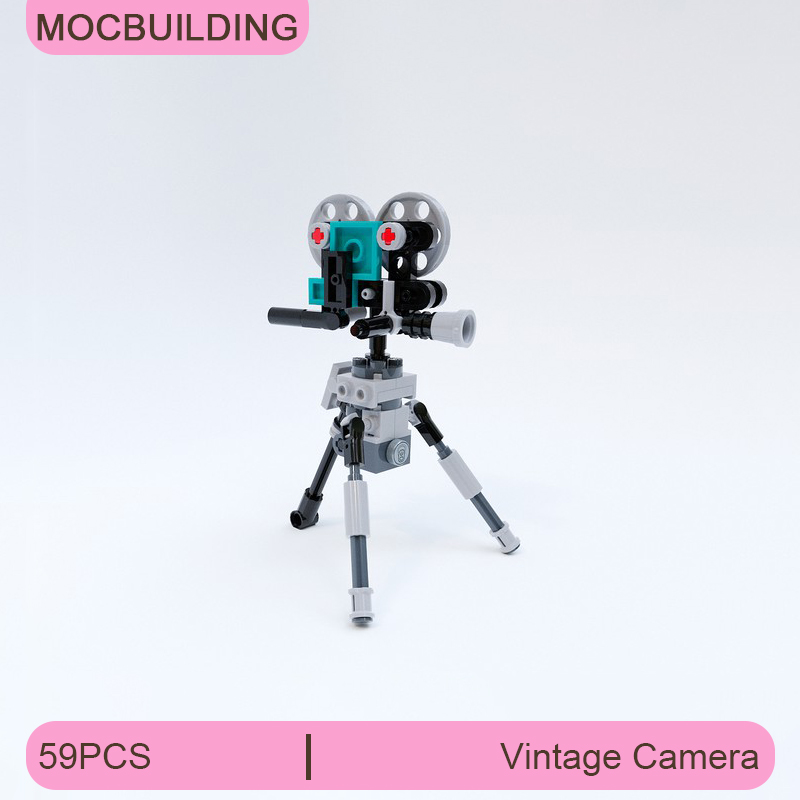 Collectible Vintage Cameras - MOC Building Blocks Vintage Camera Model