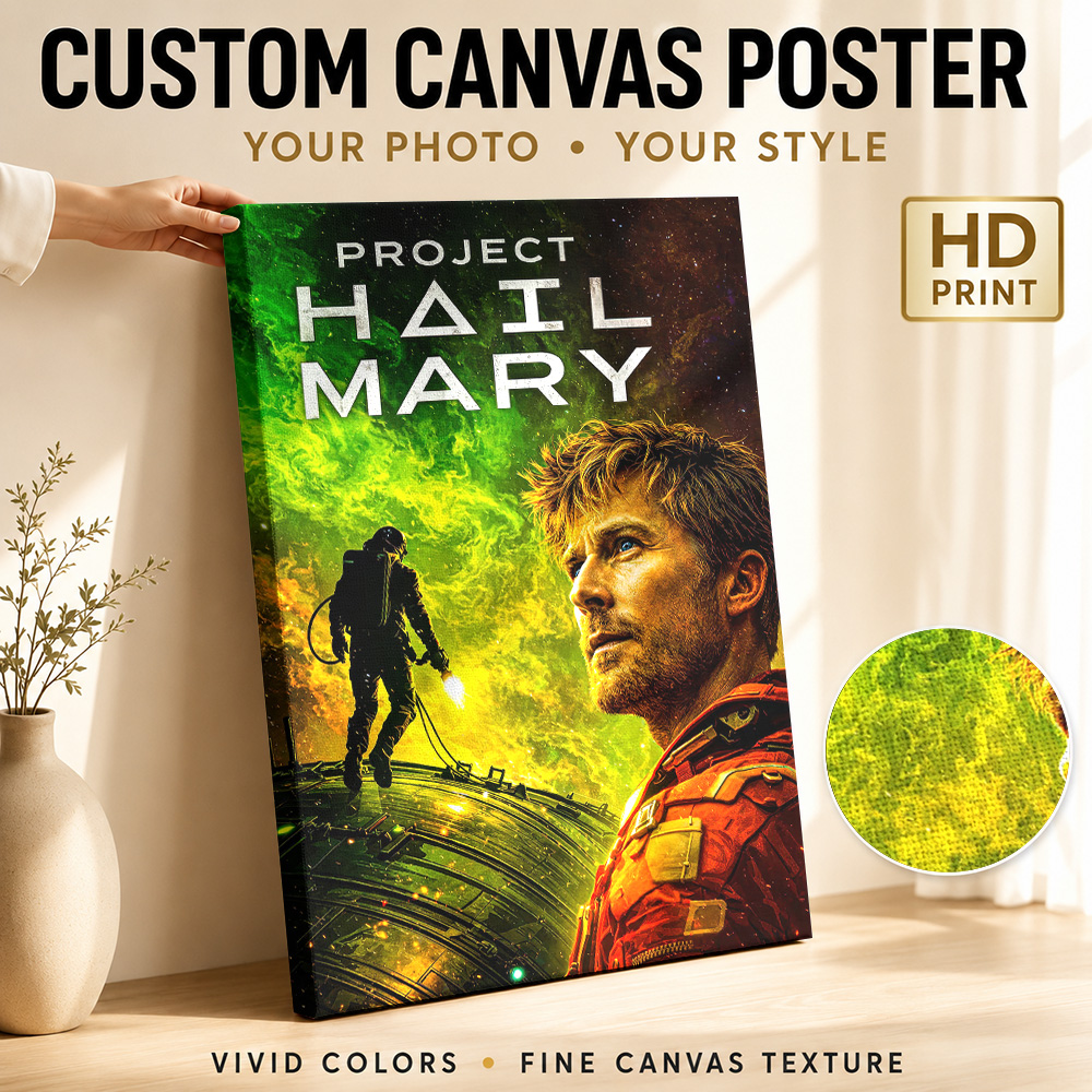 Vintage Collectible Figures - Project Hail Mary Movie Canvas Poster