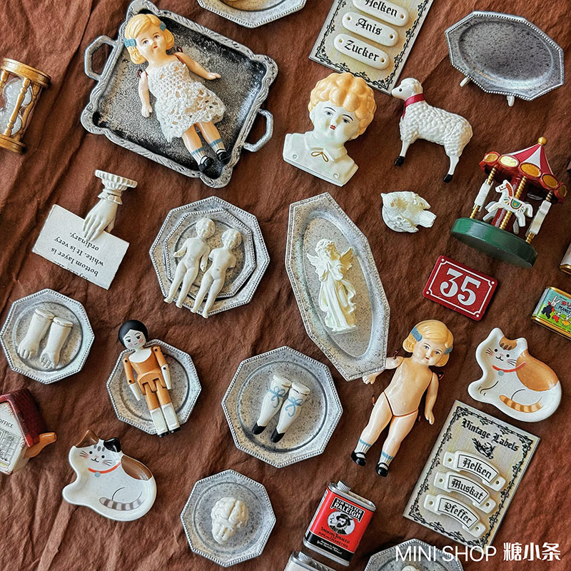 Miniature Vintage Doll Set, Ha - Vintage Toy Collector ulasan dan harga