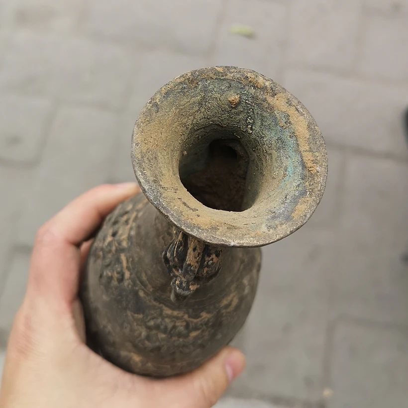 Bronze Collection Vase Carved  - Collectible Vintage Tools ulasan dan harga