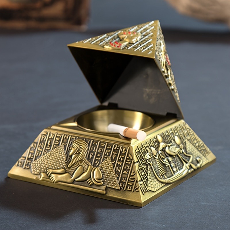 Egyptian Pharaoh Pyramid Ashtr - Vintage Collectible Ashtrays ulasan dan harga