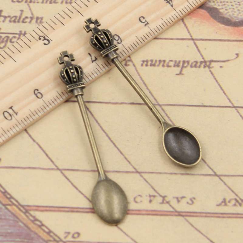 10pcs Charms Kitchen Crown Spo - Vintage Collectible Spoons ulasan dan harga