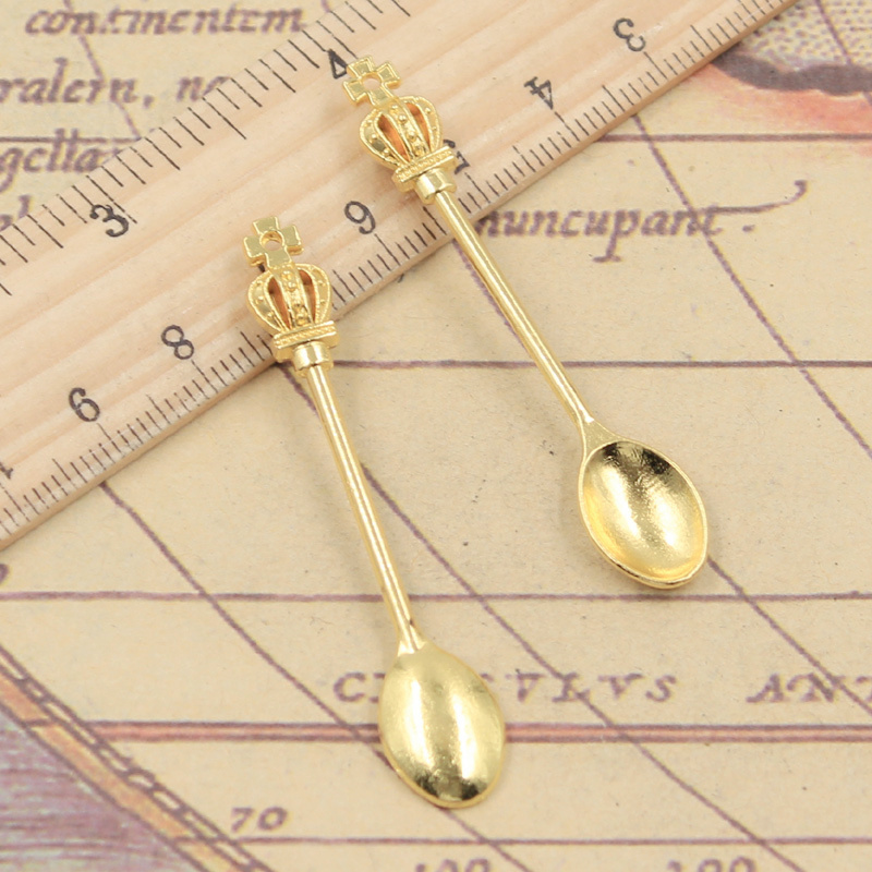 10pcs Charms Kitchen Crown Spo - Vintage Collectible Spoons ulasan dan harga