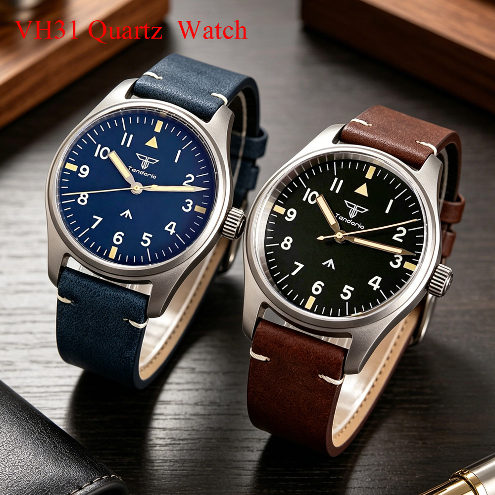 Tandorio 39mm AR Sapphire Tita - Vintage Watch Collecting ulasan dan harga
