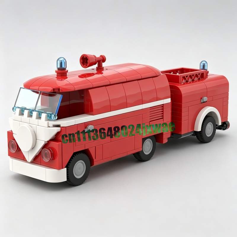 369PCS MOC Vintage Fire Truck  - Vintage Collectible Trucks ulasan dan harga