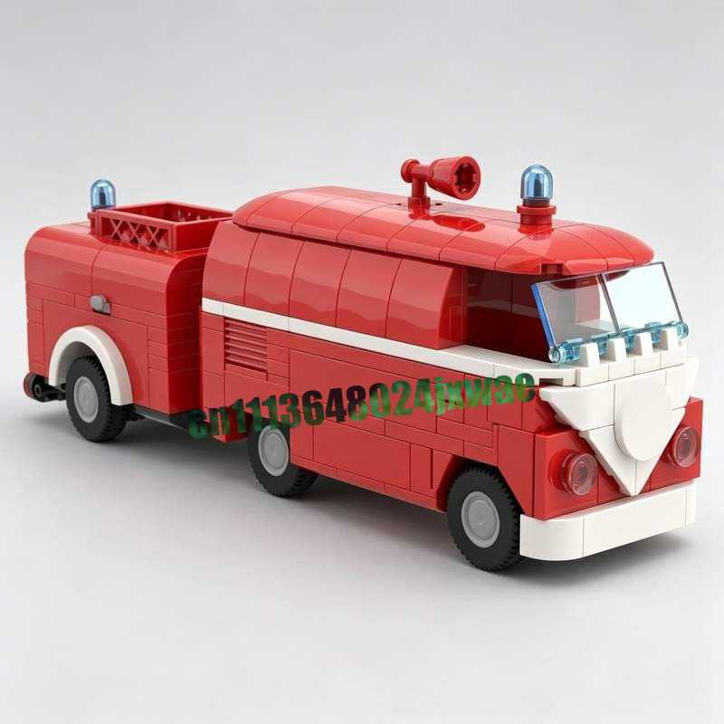 369PCS MOC Vintage Fire Truck  - Vintage Collectible Trucks ulasan dan harga
