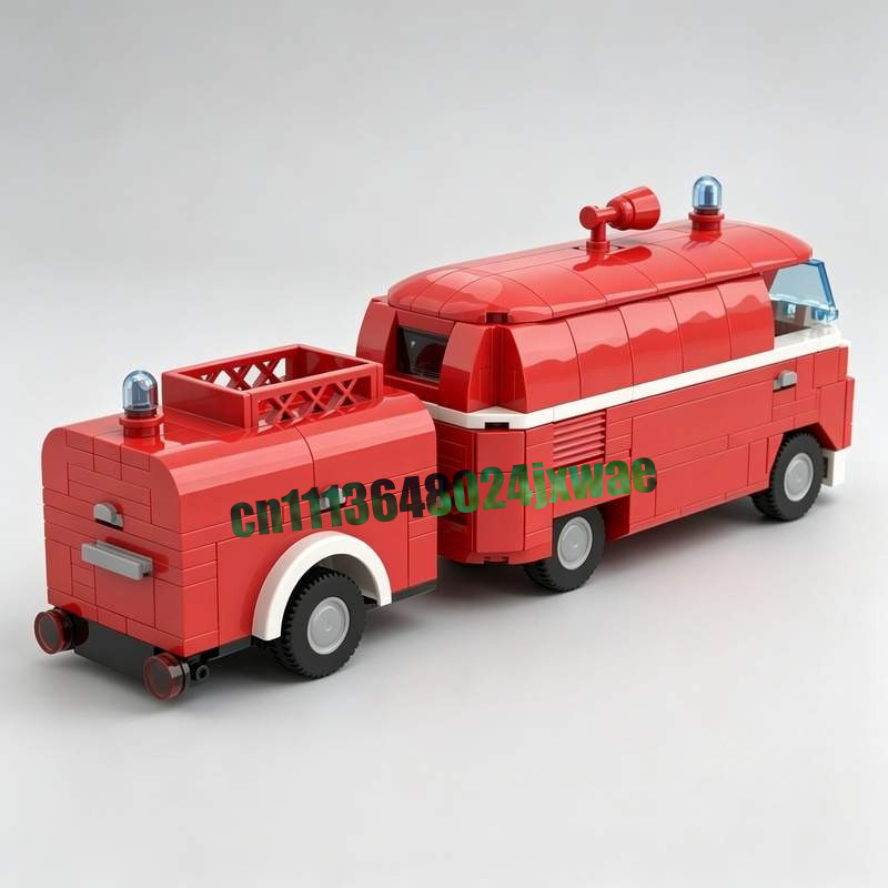 369PCS MOC Vintage Fire Truck  - Vintage Collectible Trucks ulasan dan harga