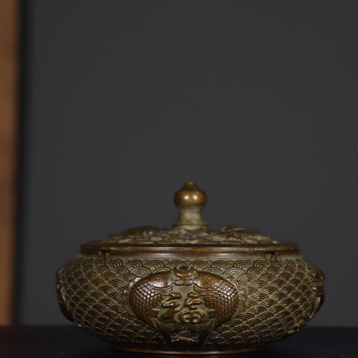 Antique Pure Copper Double Fis - Vintage Collectible Ashtrays ulasan dan harga