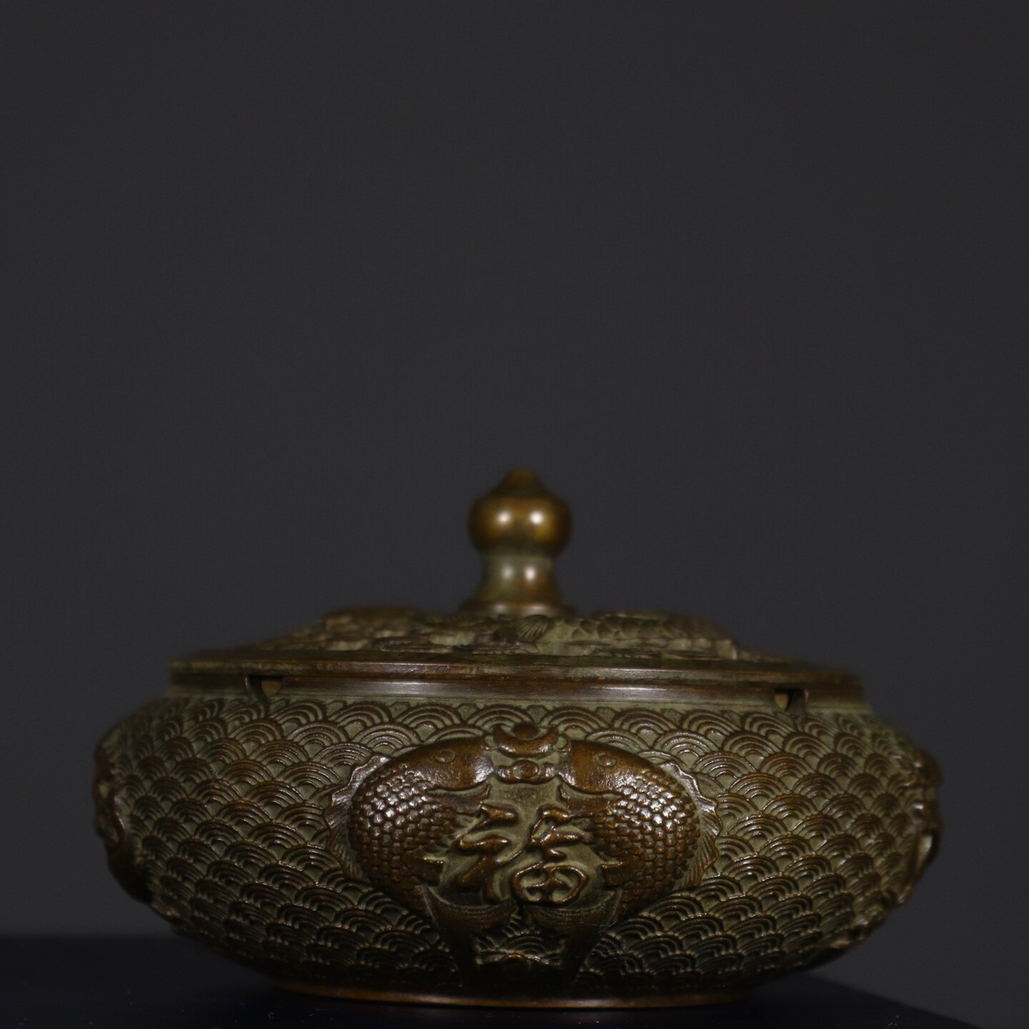 Antique Pure Copper Double Fis - Vintage Collectible Ashtrays ulasan dan harga