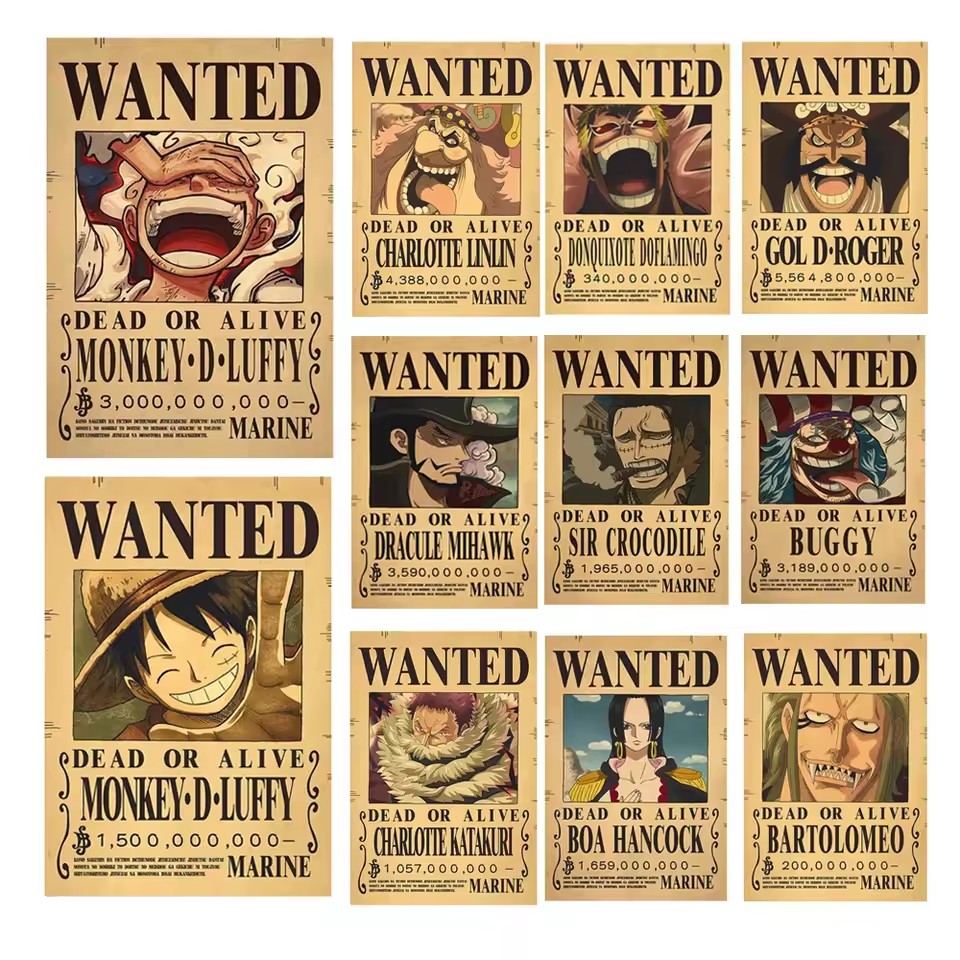 Anime One Piece Bounty Wanted  - Vintage Toy Collector ulasan dan harga