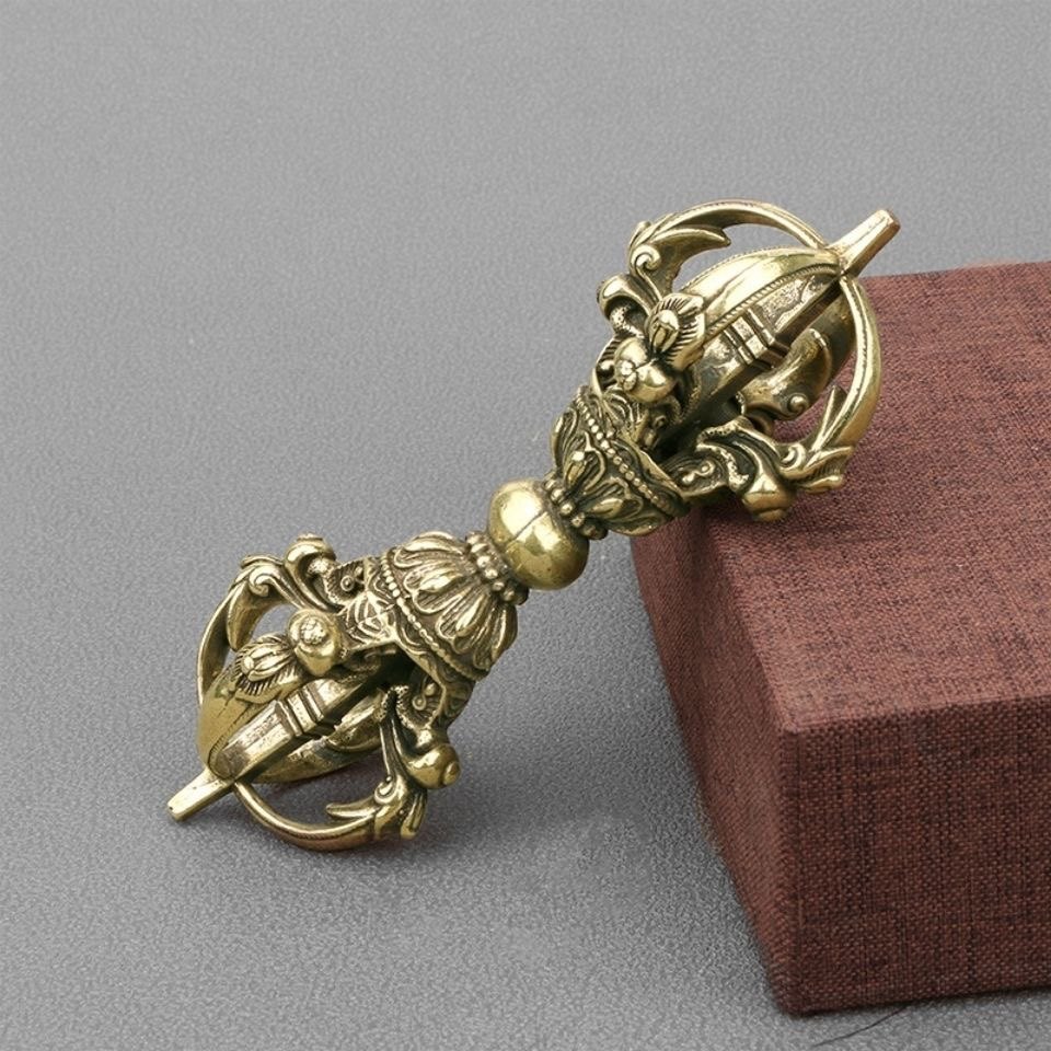 Vintage Pure Brass Tibetan Vaj - Collectible Vintage Tools ulasan dan harga