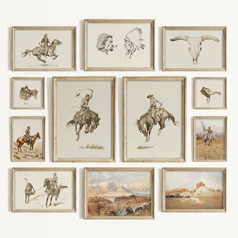 Southwestern Style Cowboy Wall - Vintage Toy Collector ulasan dan harga