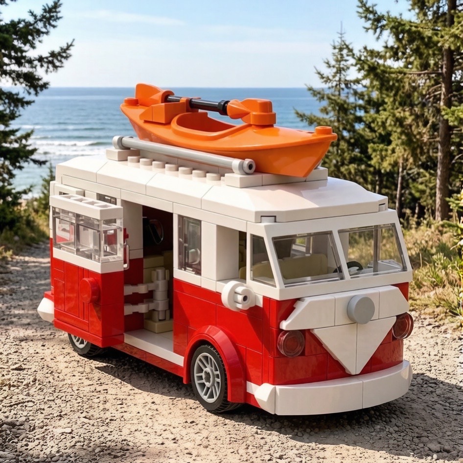 Vintage Beach Camper Van Assem - Vintage Toys Collector ulasan dan harga