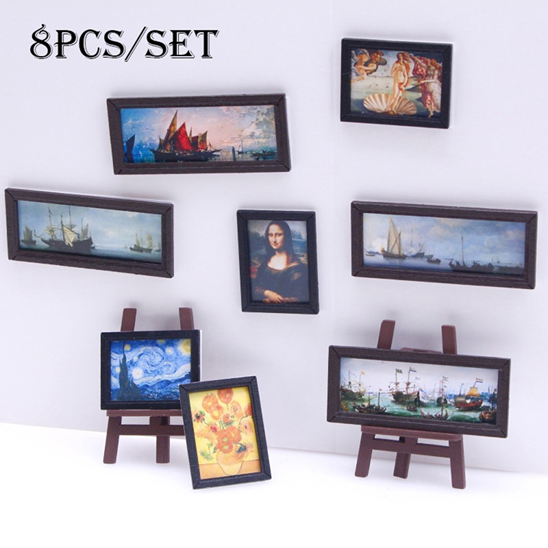 8Pcs/Set 1:12 Dollhouse Miniat - Vintage Toy Collector ulasan dan harga