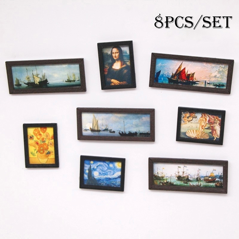 8Pcs/Set 1:12 Dollhouse Miniat - Vintage Toy Collector ulasan dan harga