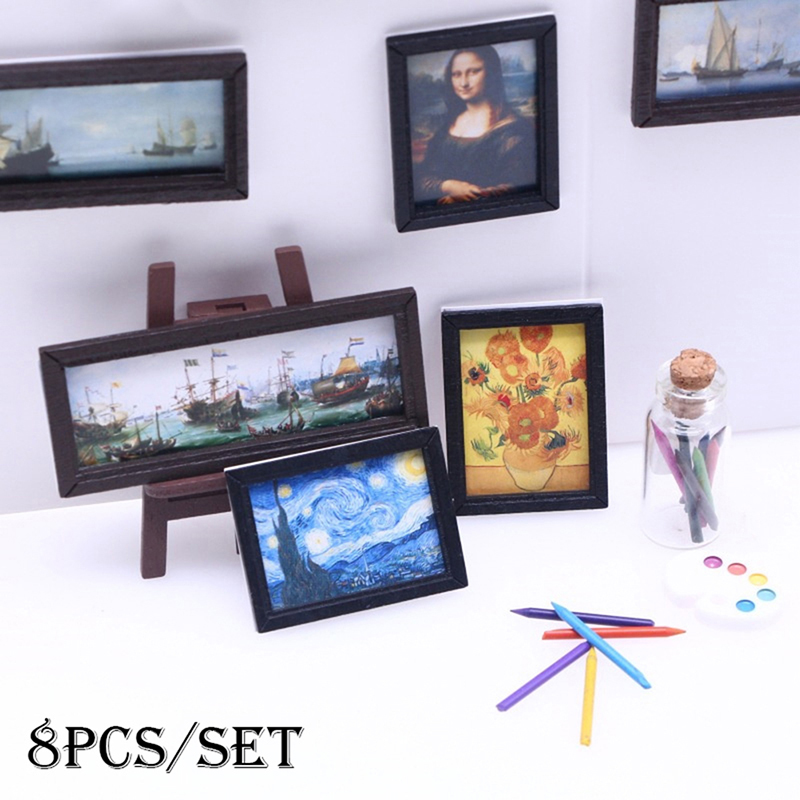 8Pcs/Set 1:12 Dollhouse Miniat - Vintage Toy Collector ulasan dan harga