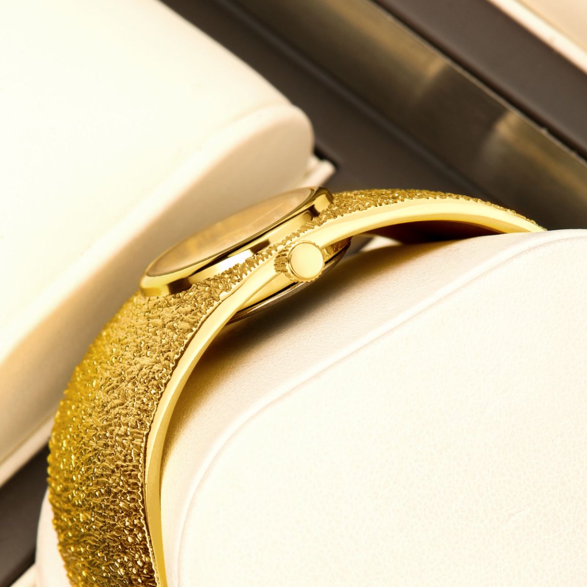 YaLaLuSi Textured Wide Gold Cu - Vintage Watch Crystal ulasan dan harga