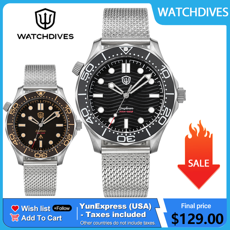 Watchdives 42mm Titanium Dive  - Vintage Watch Collecting ulasan dan harga