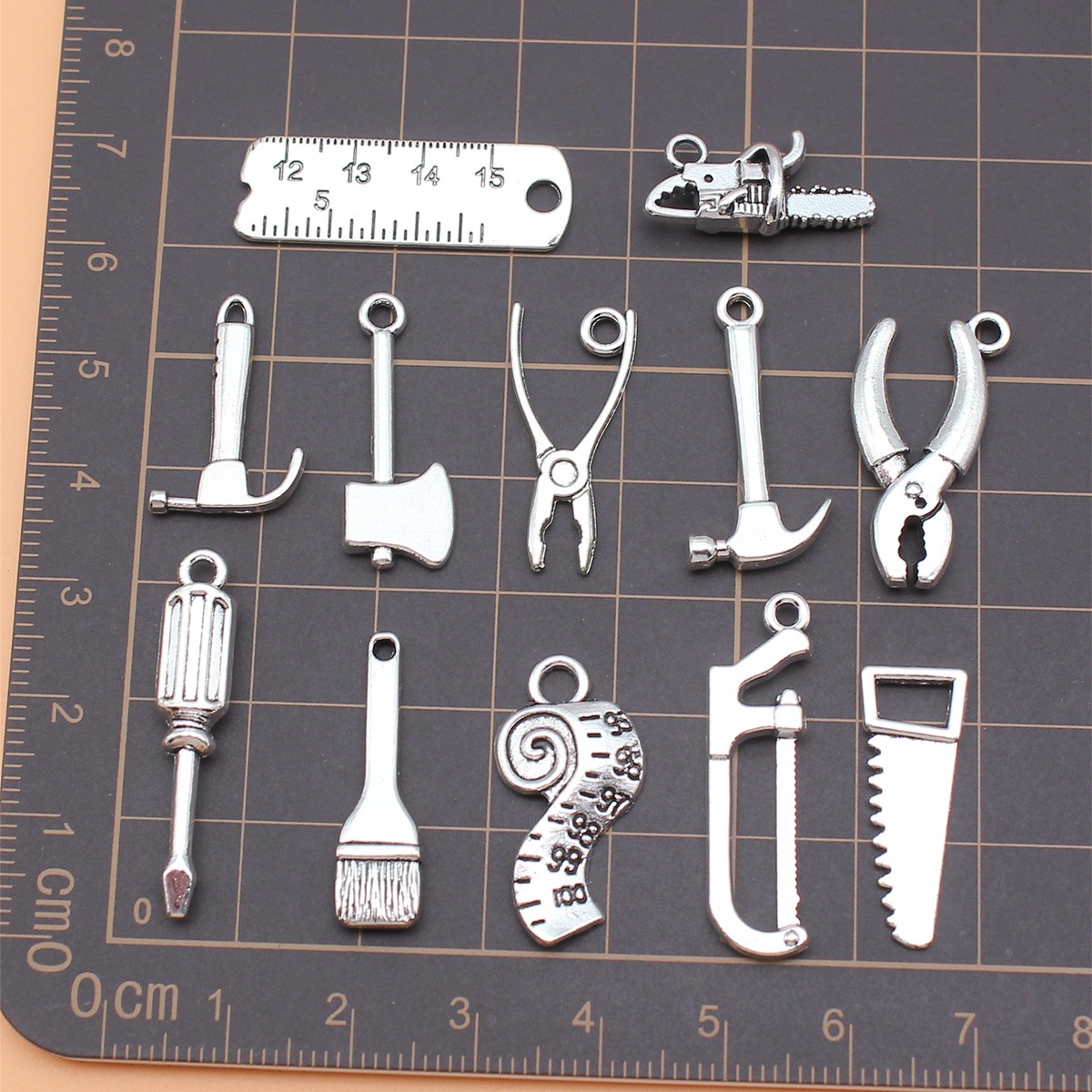 12pcs Antique Silver Color Too - Collectible Vintage Tools ulasan dan harga