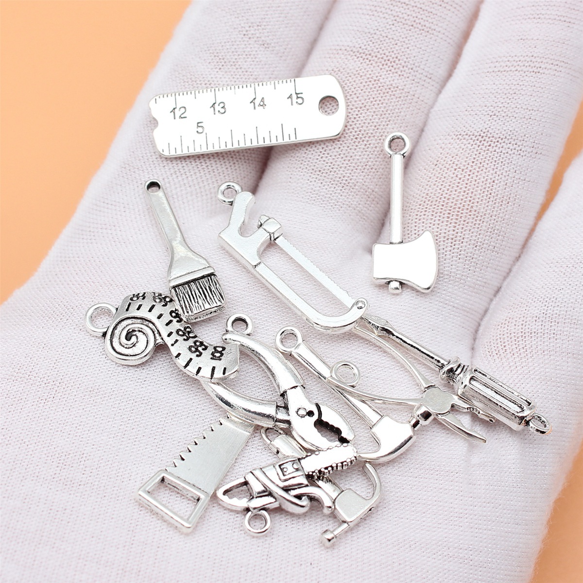 12pcs Antique Silver Color Too - Collectible Vintage Tools ulasan dan harga